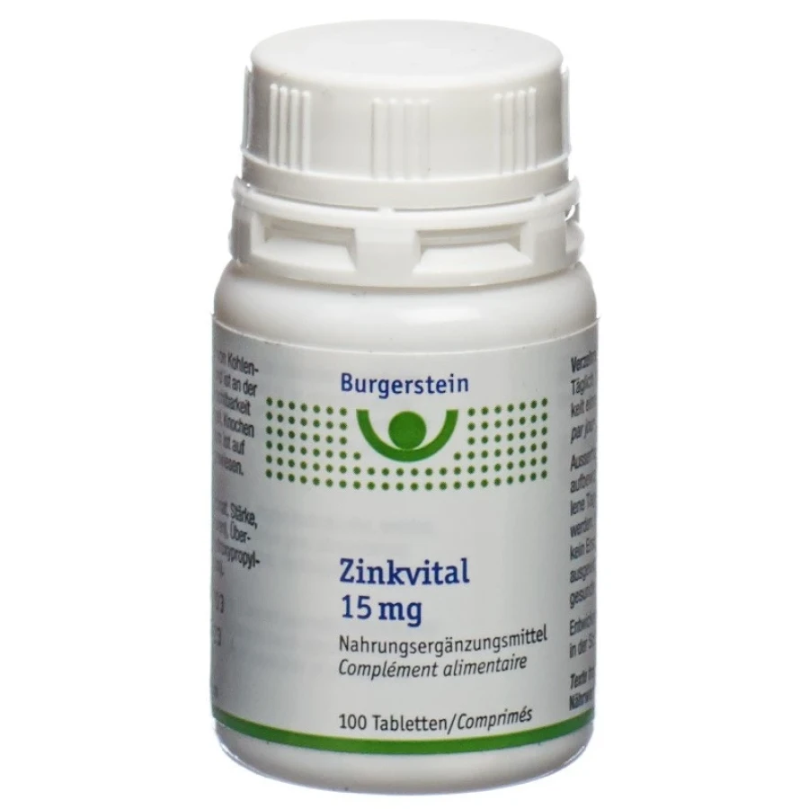 BURGERSTEIN Zinkvital Tabl 15 mg Ds 100 Stk