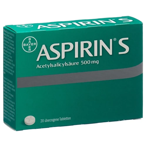 ASPIRIN S Tabl 500 mg 20 Stk