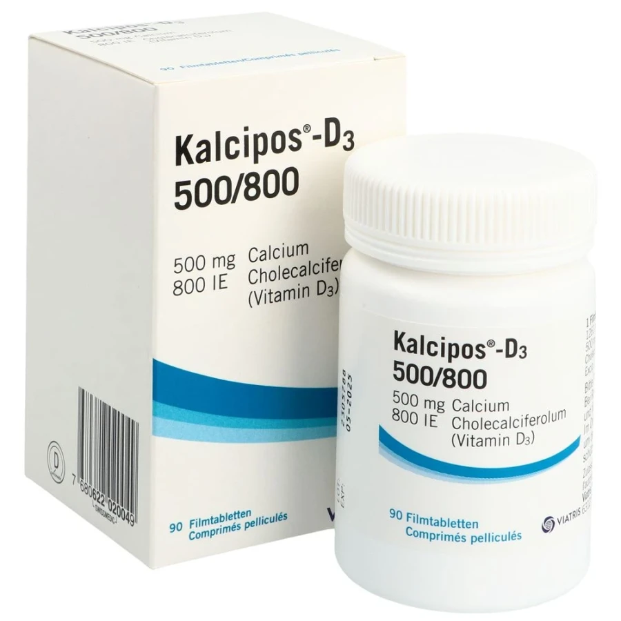 KALCIPOS-D3 Filmtabl 500/800 Ds 90 Stk KALCIPOS-D3 Filmtabl 500/800 Ds 90 Stk