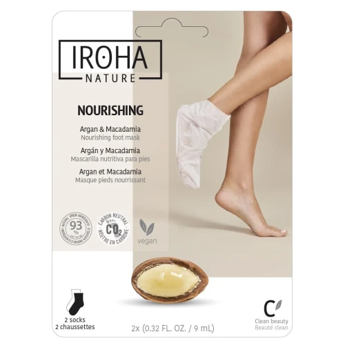 IROHA Foot Mask Socks Nour 2 x 9 ml