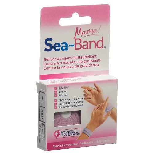SEA-BAND Mama Akupressurband pink f Schwang 1 Paar