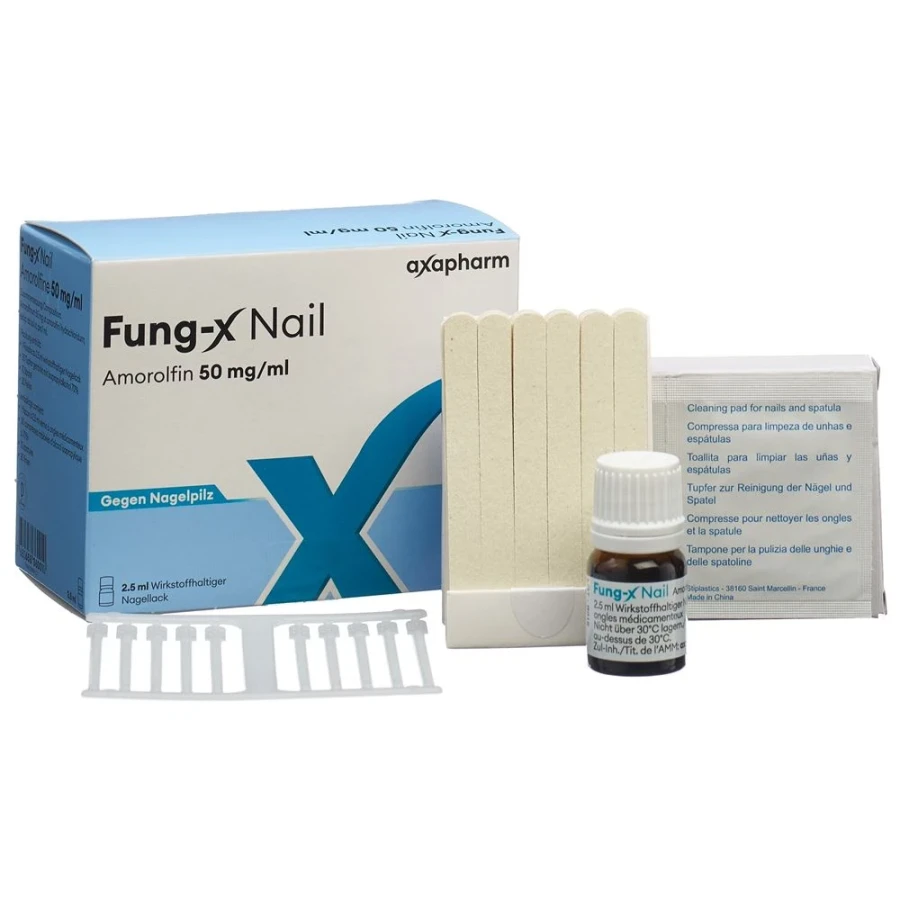 FUNG-X Nail Nagellack 50 mg/ml Fl 2.5 ml FUNG-X Nail Nagellack 50 mg/ml Fl 2.5 ml