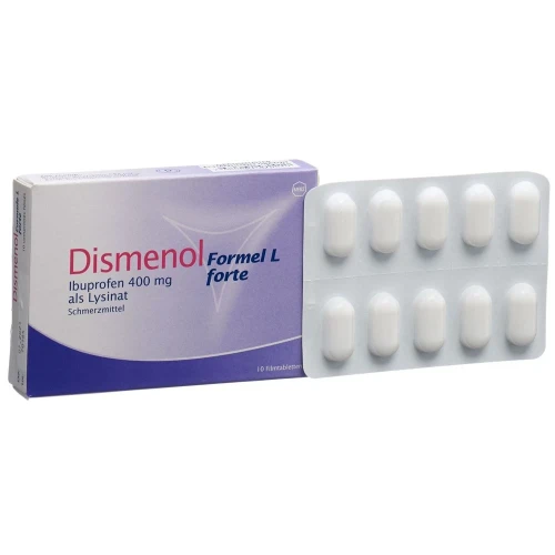 DISMENOL Formel L forte Filmtabl 400 mg 10 Stk