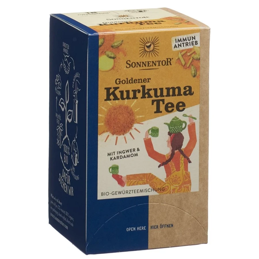 SONNENTOR goldener Kurkuma Tee BIO Btl 18 Stk SONNENTOR goldener Kurkuma Tee BIO Btl 18 Stk