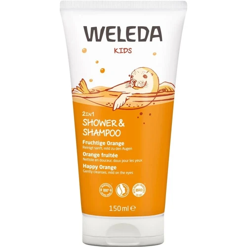 WELEDA KIDS 2in1 Shower&Shampoo Fruchtige Orange 150 ml