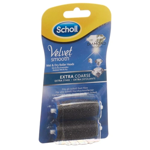 SCHOLL Velvet Smooth Pedi Roll extra stark Diamant 2 Stk