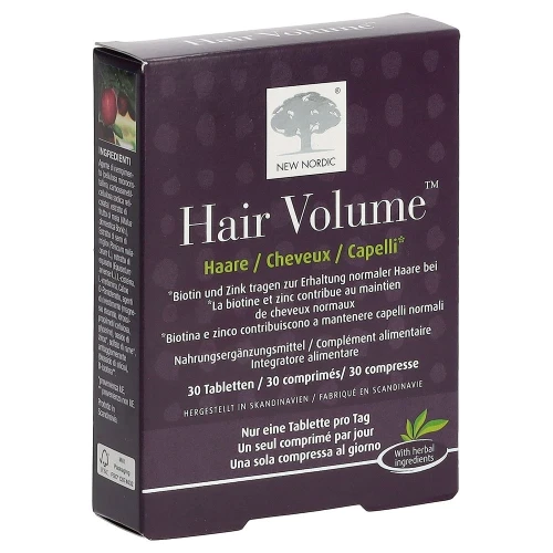 NEW NORDIC Hair Volume Tabl 30 Stk