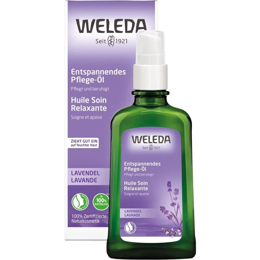 WELEDA Lavendel Entspannungs-Öl Glasflasche 100 ml WELEDA Lavendel Entspannungs-Öl Glasflasche 100 ml
