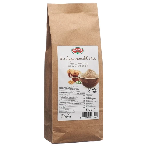 MORGA Lupinenmehl süss Bio glutenfrei 250 g
