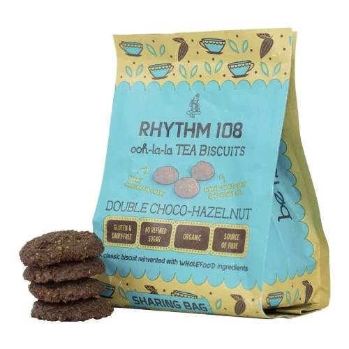 RHYTHM108 Double Choco-Hazelnut Biscuit Btl 135 g