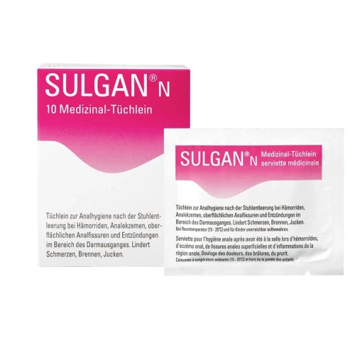 SULGAN-N Medizinal-Tüchlein in Sachets 10 Stk