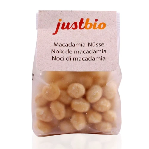 JUSTBIO Macadamia Nüsse Btl 150 g