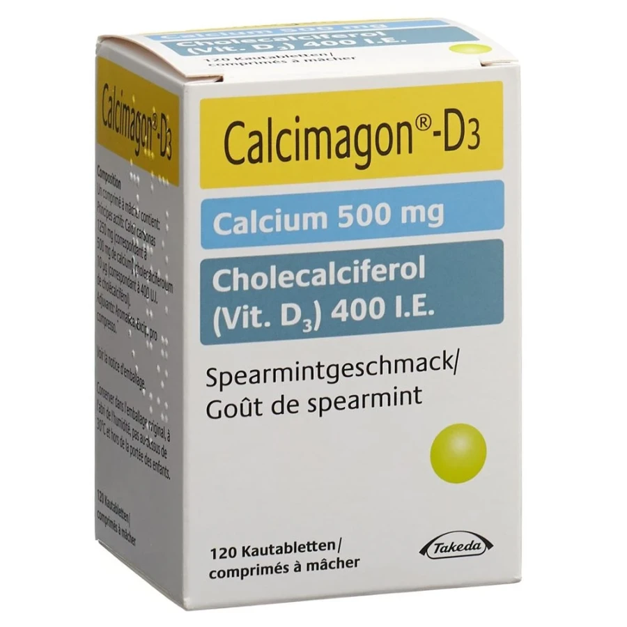 Calcimagon D3 Kautabl 500/400 Zitrone Ds 120 Stk – LQZW