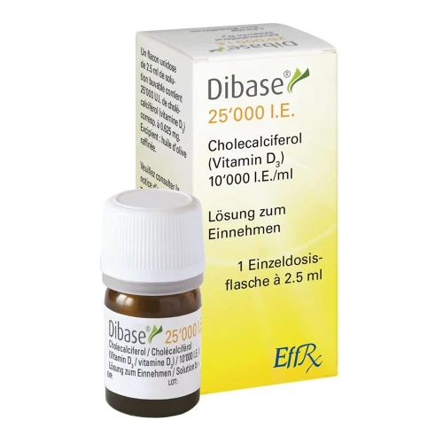 DIBASE Lös 25000 IE Fl 2.5 ml