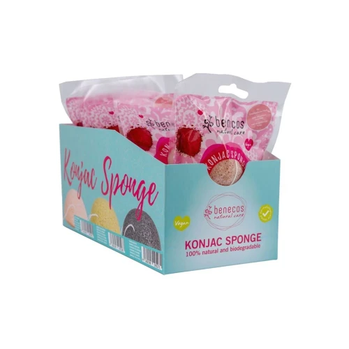 BENECOS Konjac-Schwamm red clay