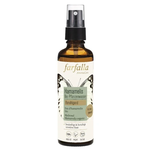 FARFALLA Bio-Pflanzenwasser Hamamelis Spr 75 ml