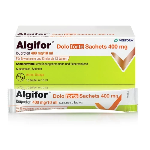 ALGIFOR Dolo forte Suspension 400 mg/10ml 10 Beutel à 10 ml