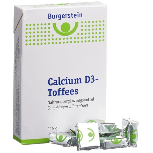 BURGERSTEIN Calcium D3 Toffees 115 g