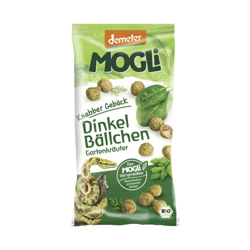 MOGLI Dinkel Bällchen Gartenkräuter Demeter 40 g