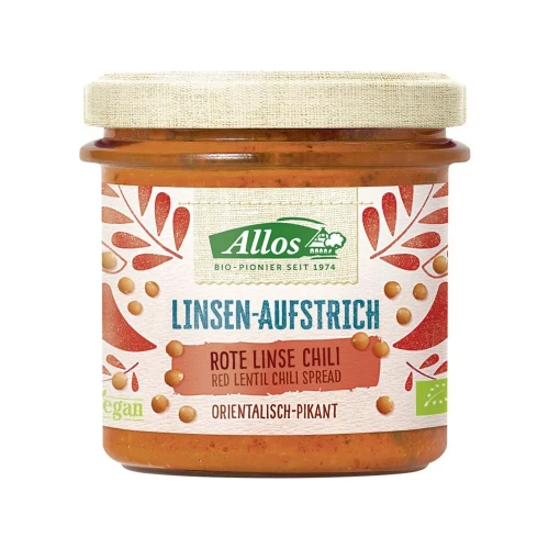 ALLOS Linsen Aufstrich Rote Linsen Chili Bio 140 g