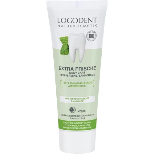 LOGONA EXTRAFRISCHE Zahncreme Pfefferminz Tb 75 ml