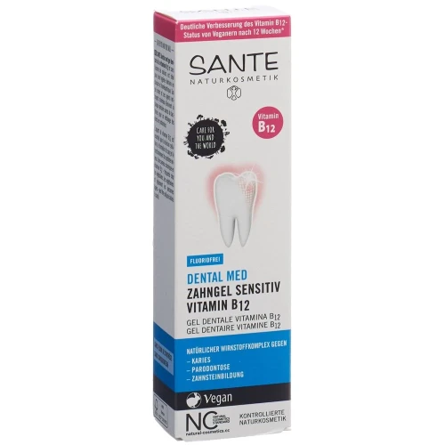 SANTE Dent Med Zahngel Vit B12 ohne Fluorid 75 ml