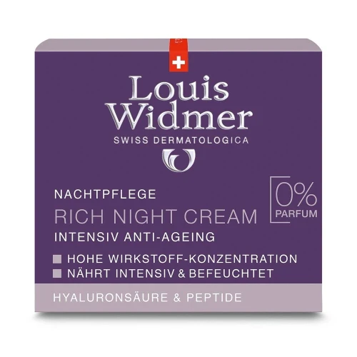 LOUIS WIDMER Rich Night Cream Unparfümiert 50 ml