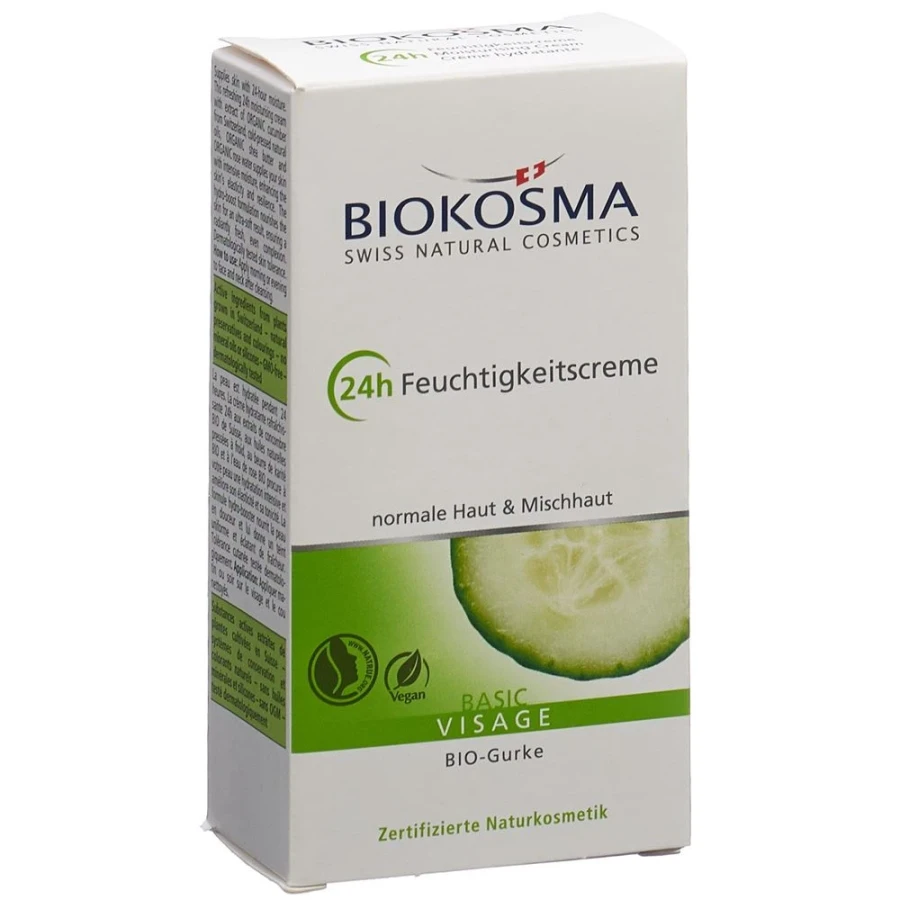 Hier sehen Sie den Artikel BIOKOSMA Basic 24h Feuchtig BIO-Gurke 30 ml aus der Kategorie Gesichts-Balsam/Creme/Gel. Dieser Artikel ist erhältlich bei apothekedrogerie.ch