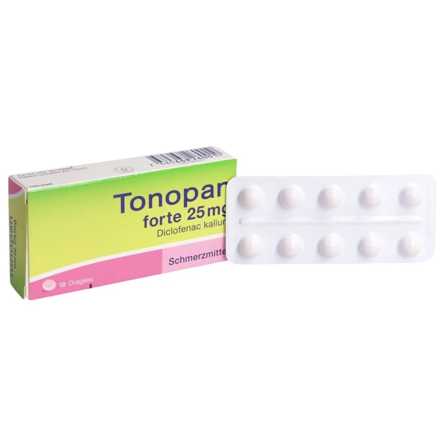 TONOPAN forte Drag 25 mg 10 Stk TONOPAN forte Drag 25 mg 10 Stk