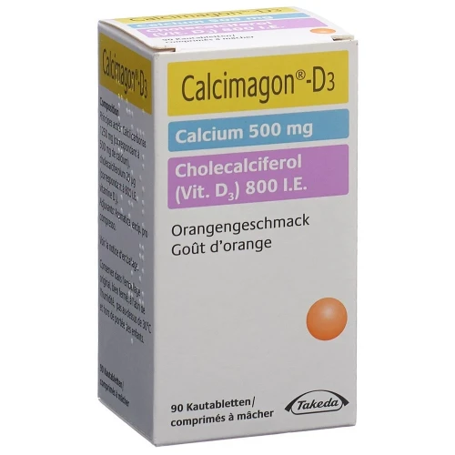 CALCIMAGON D3 Kautabl 500/800 Orange 90 Stk