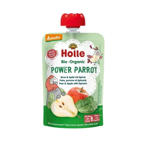 HOLLE Power Parrot Pouchy Birne Apfel Spinat 100 g