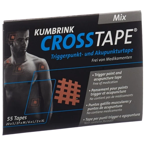 CROSSTAPE Mix Schmerz- und Akupunkturtape 55 Stk