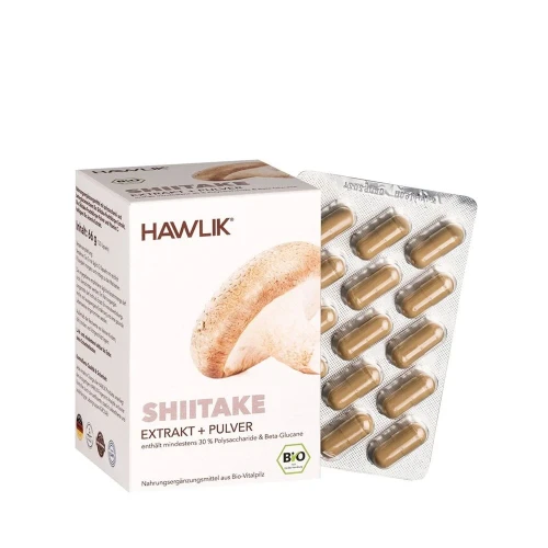HAWLIK Shiitake Extrakt + Pulver Kaps 120 Stk