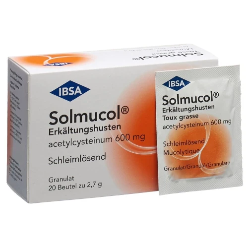 SOLMUCOL Erkältungshusten Gran 600 mg Btl 20 Stk