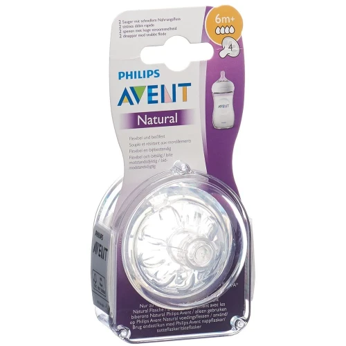AVENT PHILIPS Natural Sauger 4 6M 2 Stk