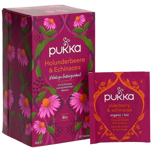 PUKKA Holunderbeere&Echinacea Tee Bio Btl 20 Stk
