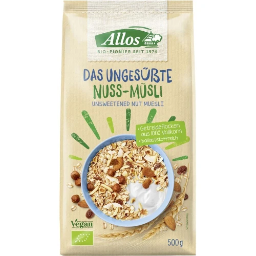 ALLOS Das ungesüsste Nuss-Müsli Btl 500 g