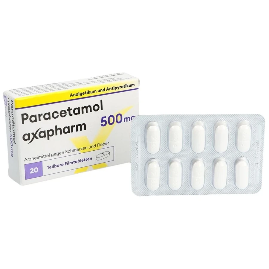 PARACETAMOL Axapharm Filmtabletten 500 mg 20 Stk PARACETAMOL Axapharm Filmtabletten 500 mg 20 Stk