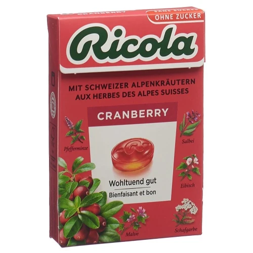 RICOLA Bonbons Cranberry oZ mS Box 50 g
