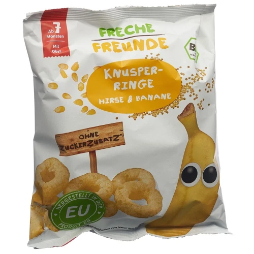 FRECHE FREUNDE Knusper-Ringe Hirse & Banane 20 g