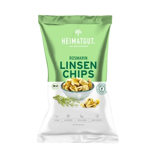 HEIMATGUT Linsen Chips Rosmarin Bio Btl 75 g