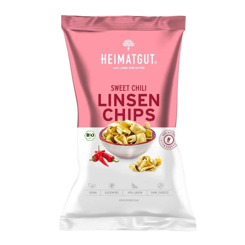 HEIMATGUT Linsen Chips Sweet Chili Bio 75 g