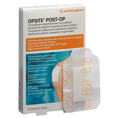 OPSITE POST OP Folienverb 6.5x5cm ster Btl 5 Stk