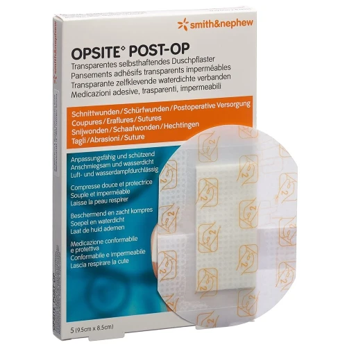 OPSITE POST OP Folienverb 9.5x8.5cm ster 5 Stk