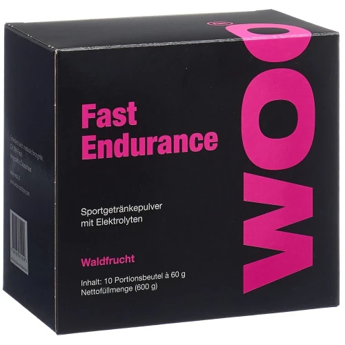 WOO Fast Endurance Plv Waldfrucht 10 Btl 60 g