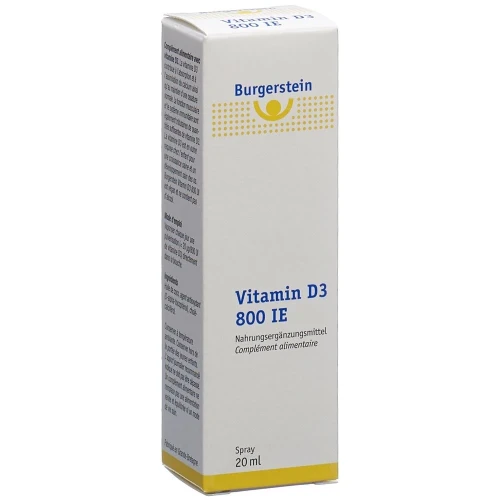 BURGERSTEIN Vitamin D3 800 IE Spray 20 ml