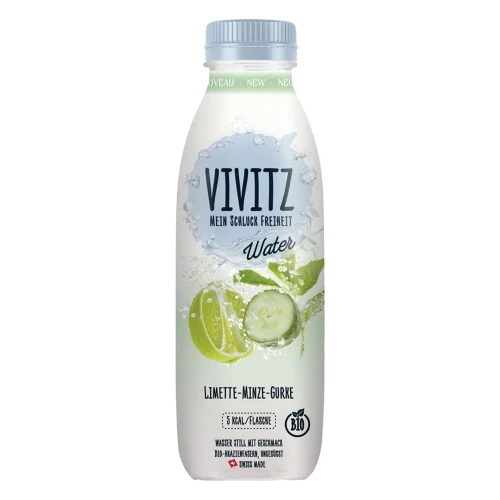 VIVITZ Bio Water Limette-Minze-Gurke 0.5 lt