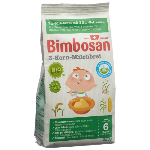 BIMBOSAN Bio-3-Korn-Milchbrei Btl 280 g