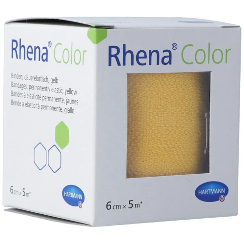 RHENA Color Elastische Binden 6cmx5m gelb