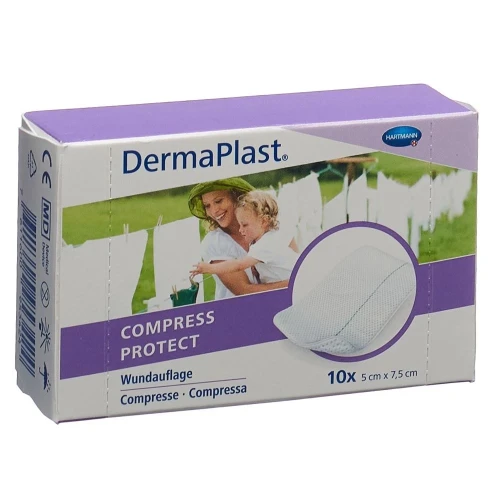 DERMAPLAST Compress Protect 5x7.5cm 10 Stk